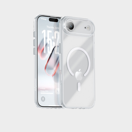 INNOSTYLE ETUI MAGNETYCZNE CASE WZMOCNIONE DO MAGSAFE IPHONE 17 AIR SREBNE