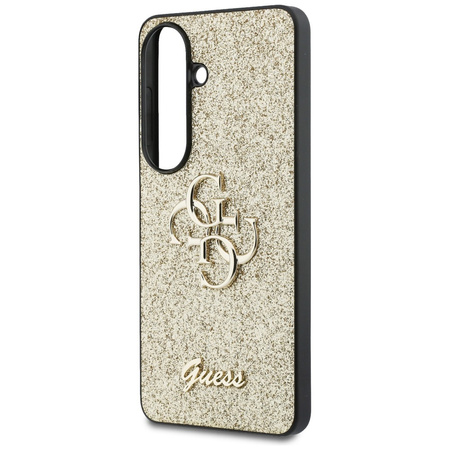 Etui Guess Fixed Glitter Big 4G Metal    Logo do Samsung Galaxy S26 złoty