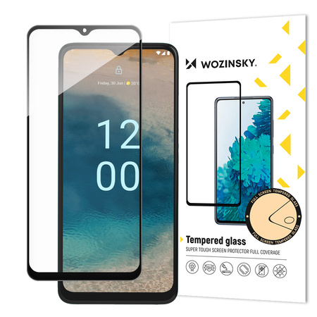 Wozinsky Full Glue Tempered Glass szkło hartowane do Nokia G22 9H na cały ekran z czarną ramką