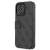 Etui Guess GUBKP13L4GMGGR na iPhone 13 Pro / 13 - szare book 4G Big Metal Logo