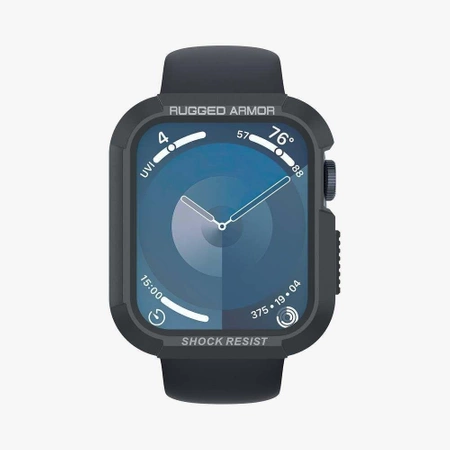Etui Spigen Rugged Armor na Apple Watch 4 / 5 / 6 / 7 / 8 / 9 / SE (44 / 45 mm) - ciemnoszare