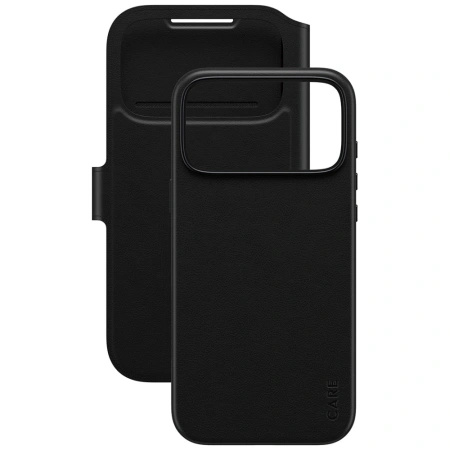 Etui CARE by PanzerGlass Feature Tango 2w1 Wallet Case MagSafe na iPhone 17 Pro Max - czarne
