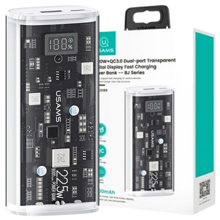 USAMS POWERBANK 9000MAH PD 20W DO TELEFONÓW IPHONE GALAXY SZYBKIE ŁADOWANIE
