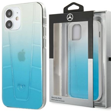 Mercedes MEHCP12SCLGBL iPhone 12 mini 5,4" niebieski/blue hardcase Transparent Line