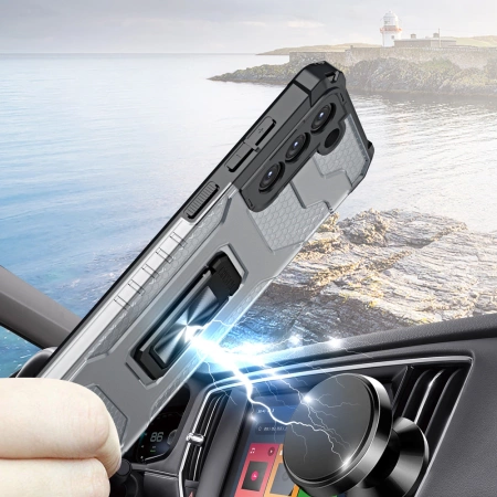 HURTEL CRYSTAL RING CASE PANCERNE ETUI DO SAMSUNG GALAXY S21+ 5G POKROWIEC