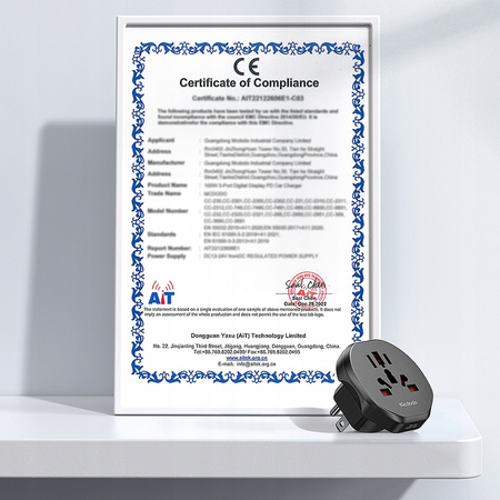 MCDODO ADAPTER PODRÓŻNY PRZEJŚCIÓWKA ANGIELSKA WTYCZKA US DO USA EU US UK