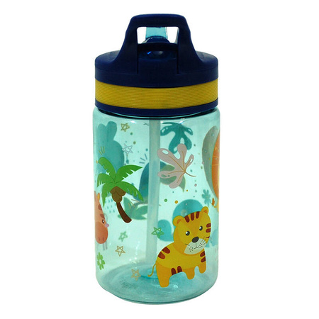 KIDS LICENSING BIDON 400ML JUNGLE DO PRZEDSZKOLA DLA DZIECI Z UCHWYTEM