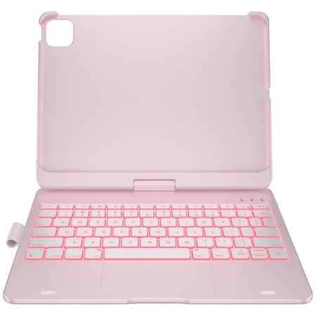 Etui Typecase Flexbook Touch             z klawiaturą do iPad Air 11" 2024/2025 jasno różowy