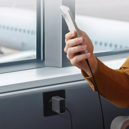 CUKTECH ŁADOWARKA SIECIOWA CUKAD653EUGR 65W DO APPLE TELEFONÓW 2x USB-C 1x