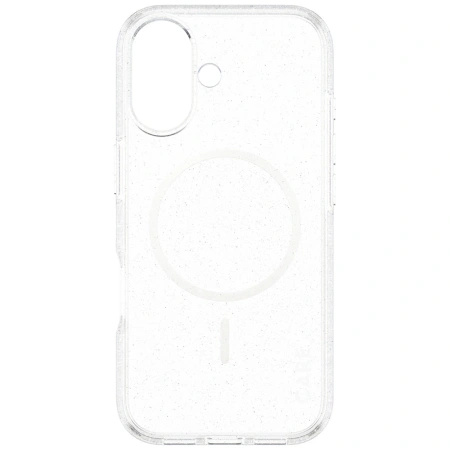 Etui CARE by PanzerGlass Flagship Urban Explorer w. White MagSafe na iPhone 17 - przezroczysto-brokatowe