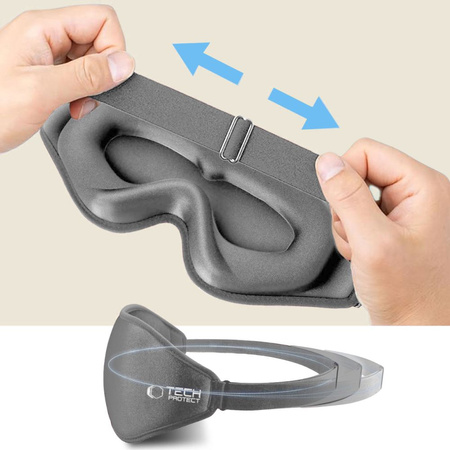 TECH-PROTECT EYESHADE SLEEP MASK DO SEN MASECZKA NA OCZY Z GUMKĄ