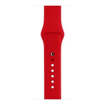 MERCURY PASEK Z SILIKONU DO APPLE WATCH 42 44 45 MM WYSOKA JAKOŚĆ CZERWONY