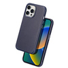Dux Ducis Naples etui iPhone 14 Pro Max magnetyczny skórzany pokrowiec MagSafe niebieskie
