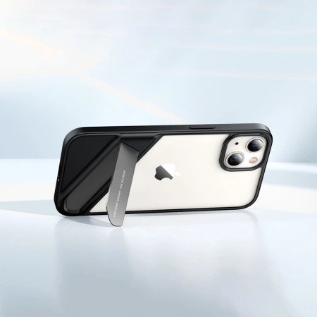 UGREEN ETUI FUSION KICKSTAND CASE DO IPHONE 13 Z ŻELOWĄ RAMKĄ I PODSTAWKĄ
