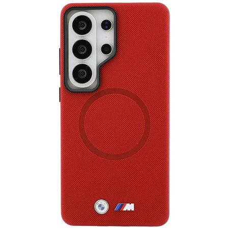 Etui BMW M Metal Logo MagSafe do Samsung Galaxy S26 Ultra czerwony