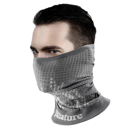 Komin narciarski Qunature 11230014001 bandana sportowa rozmiar uniwersalny - szary