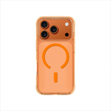 Etui AMAZINGTHING Minimal Mag na iPhone 17 Pro Max kompatybilne z MagSafe - pomarańczowe