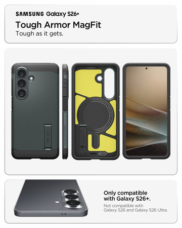 Spigen Tough Armor MagSafe, abyss green - Samsung Galaxy S26+
