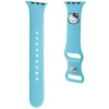 Pasek Hello Kitty Silicone Kitty Head na Apple Watch 38/40/41mm - niebieski