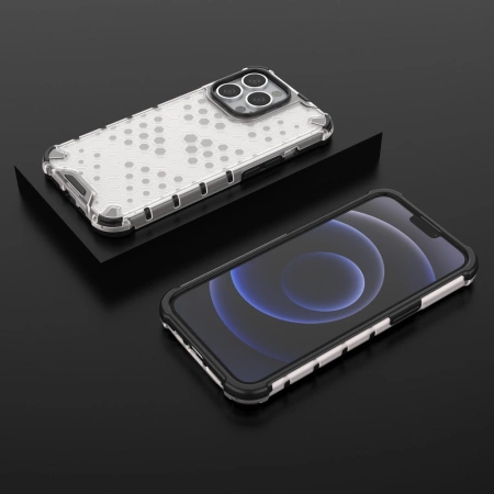HURTEL ETUI PANCERNE Z ŻELOWĄ RAMKĄ DO IPHONE 13 PRO PRZEZROCZYSTE TRWAŁOŚĆ