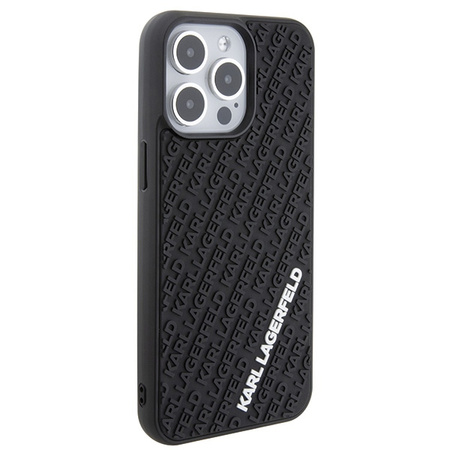 KARL LAGERFELD ETUI POKROWIEC DO IPHONE 15 PRO MAX 6.7 3D RUBBER MULTI LOGO