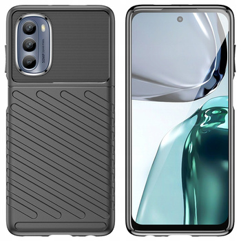 Thunder Case etui do Motorola Moto G62 5G silikonowy pancerny pokrowiec czarne