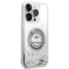 Etui Karl Lagerfeld KLHCP14LLCRSGRS na iPhone 14 Pro - srebrne Liquid Glitter RSG