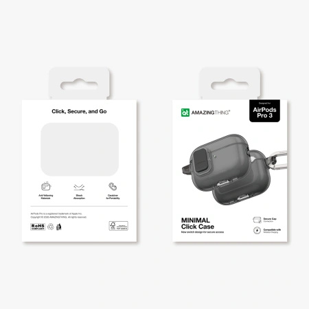 Etui AMAZINGTHING Minimal Case do AirPods Pro 3 - czarne