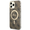 Etui Guess GUHMP13XH4STW na iPhone 13 Pro Max 6.7" - brązowe 4G MagSafe
