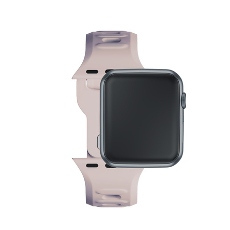 38/40/41/42 mm Latte (small) - 3mk Silicone Watch Strap for Apple