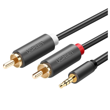 UGREEN KABEL AUDIO RCA CINCH JACK 3,5MM AV102 DO TELEFONÓW MP3 GŁOŚNIKI 1M