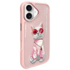 NIMMY ETUI DO IPHONE 16 6.1 GLASSES COOL CAT DESIGN Z POKROWCEM OCHRONNYM
