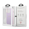 Guess GUHCP13LPSASBPU iPhone 13 Pro / 13 6,1" fioletowy/purple Saffiano Hot Stamp & Metal Logo