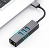 Adapter do komputera CO2, HUB 3.0 , 3 porty USB 3.0 Ethernet RJ45 Gigabit, dla Windows, MacOs, Linux 0113