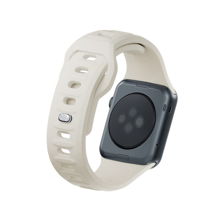 38/40/41/42 mm Nude (small) - 3mk Silicone Watch Strap for Apple