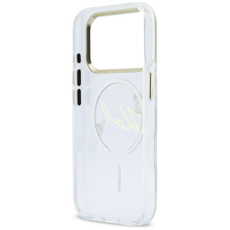 Etui Karl Lagerfeld IML Choupettes Karl  Script Logo MagSafe do iPhone 17 Pro Max przezroczysty