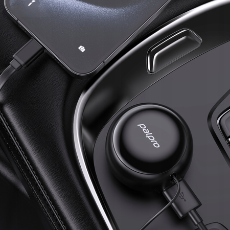 PALPRO SZYBKA ŁADOWARKA SAMOCHODOWA 2X USB-A USB-C KABEL ZWIJANY 53W
