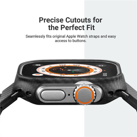Pitaka Air case, black/grey - Apple Watch Ultra 49 mm
