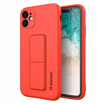 WOZINSKY CASE POKROWIEC SILIKONOWY DO IPHONE 12 PRO Z PODSTAWKĄ KICKSTAND