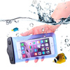 Wodoodporne etui z opaską do telefonu armband PVC - niebieskie