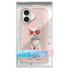 NIMMY ETUI DO IPHONE 16 6.1 GLASSES COOL CAT DESIGN Z POKROWCEM OCHRONNYM