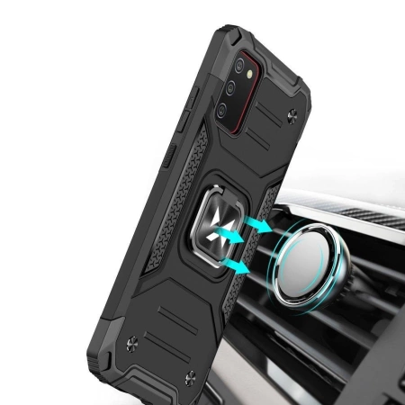 WOZINSKY RING ARMOR PANCERNE ETUI DO SAMSUNG GALAXY A03S MAGNETYCZNY UCHWYT