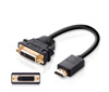 Ugreen kabel przewód adapter przejściówka DVI 24+5 pin (żeński) - HDMI (męski) 22 cm czarny (20136)