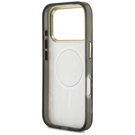 Etui Guess Python Pattern MagSafe do iPhone 17 Pro czarny