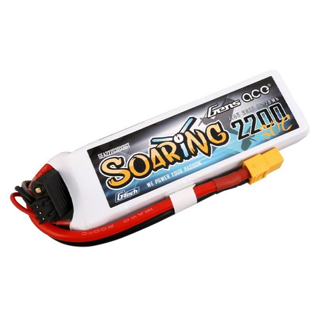 GENS ACE AKUMULATOR G-TECH SOARING 2200MAH 7,4V 30C 2S1P DO DRONÓW RC XT60