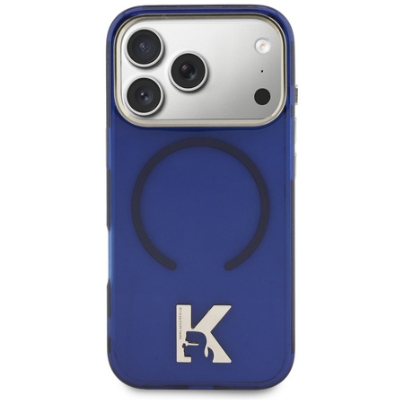 Etui Karl Lagerfeld IML K Head Logo      MagSafe do iPhone 17 Pro niebieski