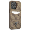 Guess GUHCP13LP4TPW iPhone 13 Pro / 13 6,1" brązowy/brown hardcase 4G Triangle Logo Cardslot