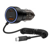 TECH-PROTECT ŁADOWARKA SAMOCHODOWA 60W 2X USB DO TELEFONU AUTA KABEL USB-C