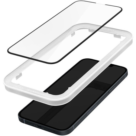 SZKŁO HARTOWANE SPIGEN ALM GLASS FC IPHONE 13 / 13 PRO / 14 BLACK