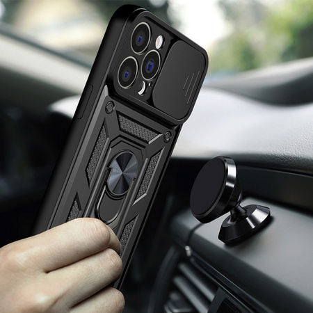 Hybrid Armor Camshield etui iPhone 14 Plus pancerny pokrowiec z osłoną na aparat czarne